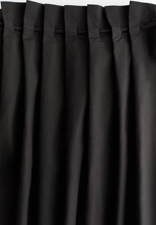 H&M - Drawstring-detail poplin top - dark grey