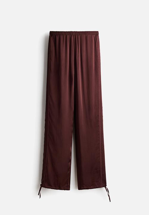 H&M - Viscose satin trousers - brown