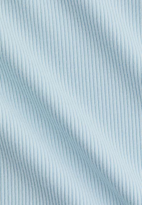 H&M - Lace-trimmed viscose T-shirt - light blue