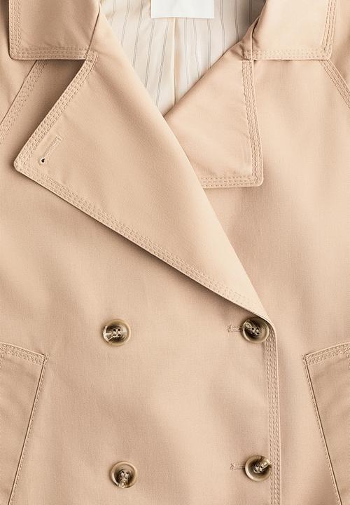 H&M - Short trench coat - beige