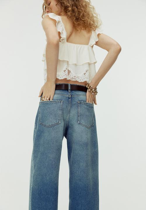 H&M - Baggy regular waist jeans - denim blue