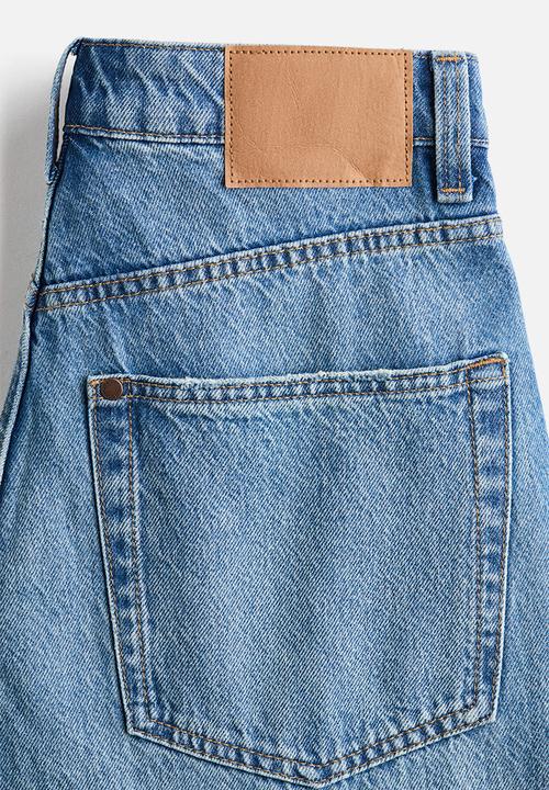 H&M - Curvy fit baggy high waist jeans - light denim blue