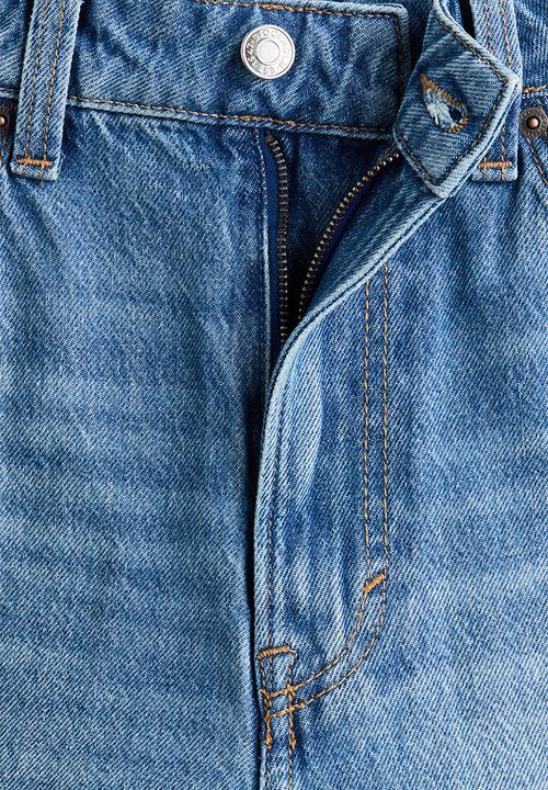 H&M - Curvy fit baggy high waist jeans - light denim blue