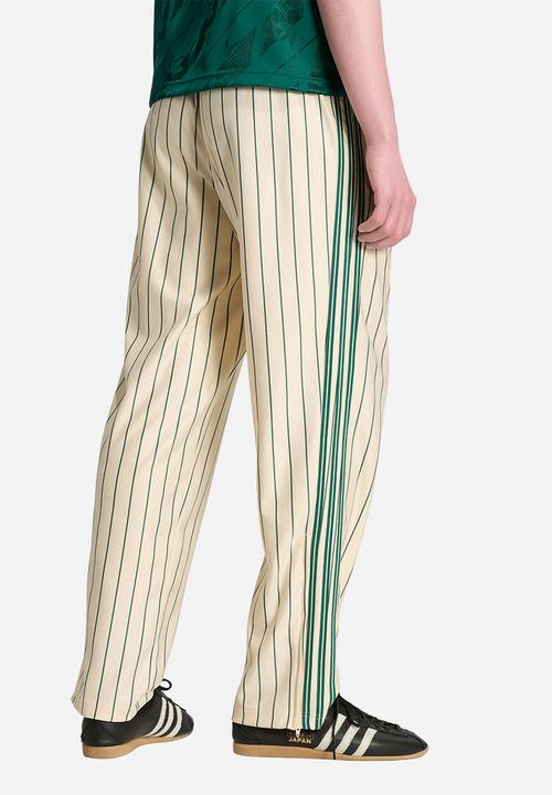 adidas Originals - Firebird Pinstripes  Track Pants - Warm vanilla white/green