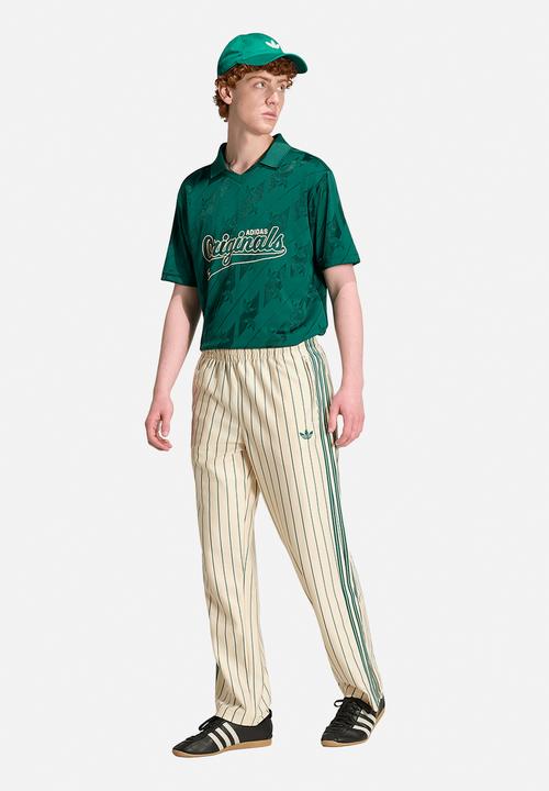 adidas Originals - Firebird Pinstripes  Track Pants - Warm vanilla white/green