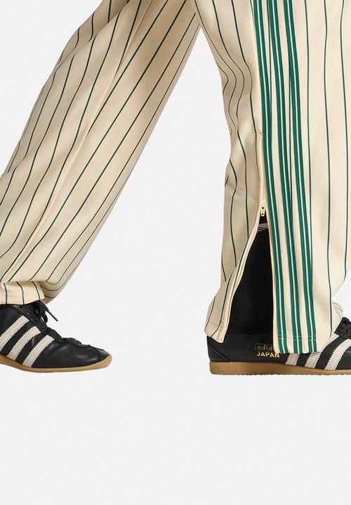 adidas Originals - Firebird Pinstripes  Track Pants - Warm vanilla white/green