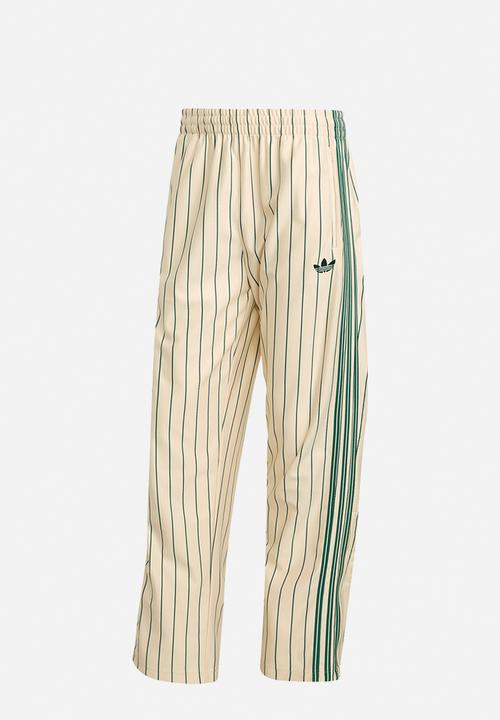 adidas Originals - Firebird Pinstripes  Track Pants - Warm vanilla white/green