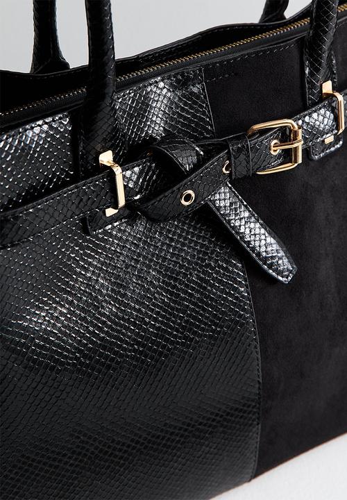 New Look - Anna Hh Belted Tote - Black
