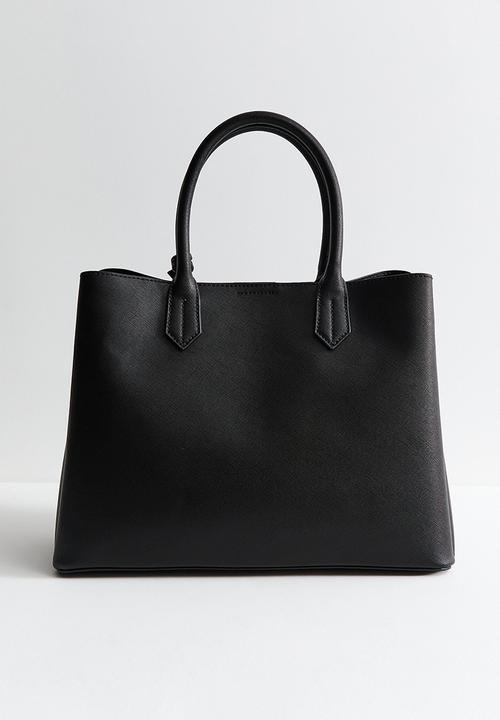 New Look - Annie Belted Saffiano - Black