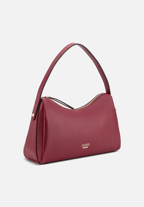 GUESS - Jasmin Shoulder Bag - Berry