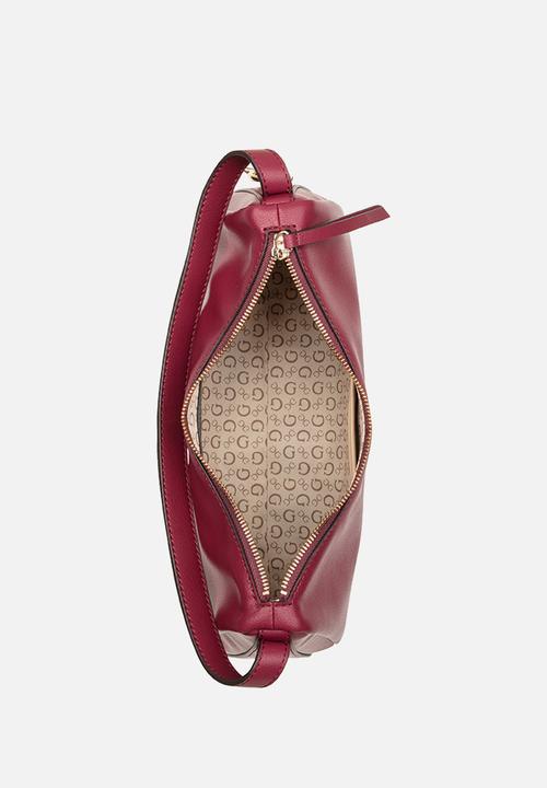 GUESS - Jasmin Shoulder Bag - Berry