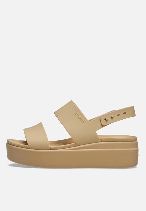 Crocs - Brooklyn Low Wedge - Cashew/Cashew