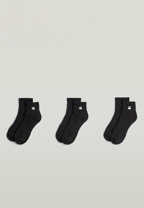 G-STAR - Short Socks 3-Pack - Black