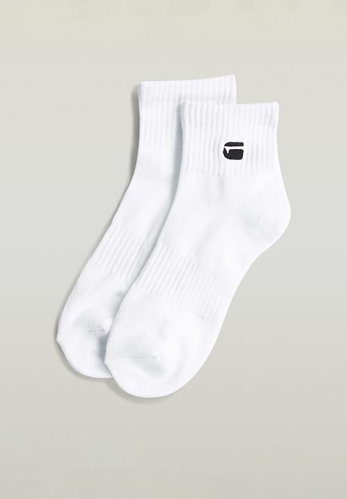 G-STAR - Short Socks 3-Pack - Bright White
