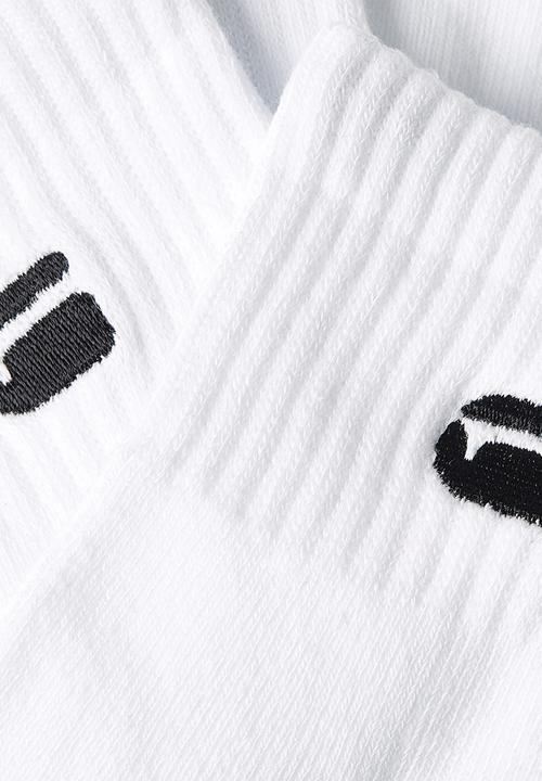 G-STAR - Short Socks 3-Pack - Bright White