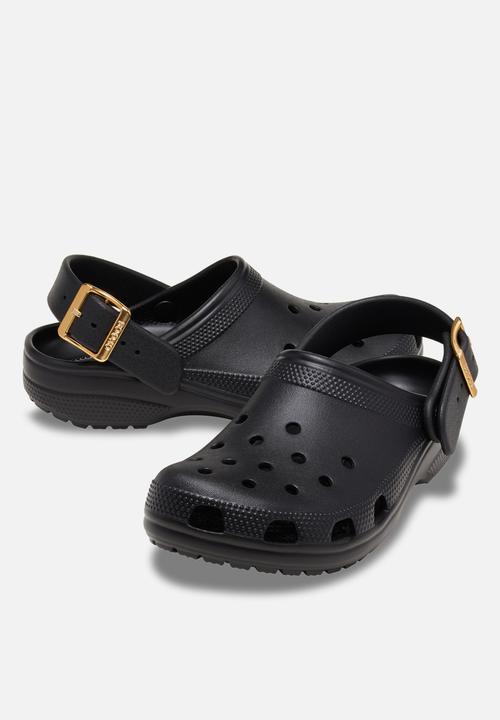 Crocs - Classic Metallic Buckle Clog - Black