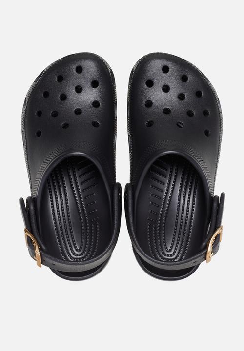 Crocs - Classic Metallic Buckle Clog - Black