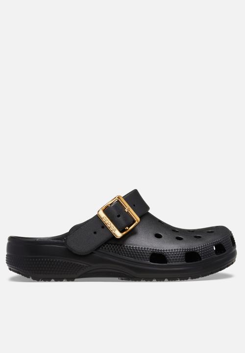 Crocs - Classic Metallic Buckle Clog - Black