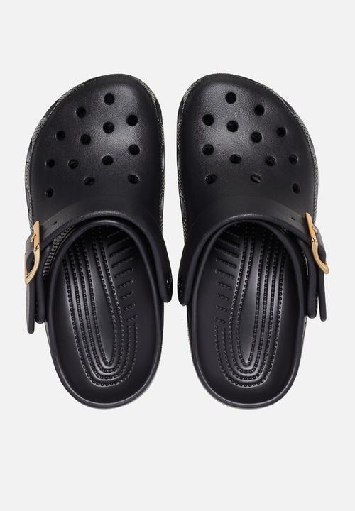Crocs - Classic Metallic Buckle Clog - Black