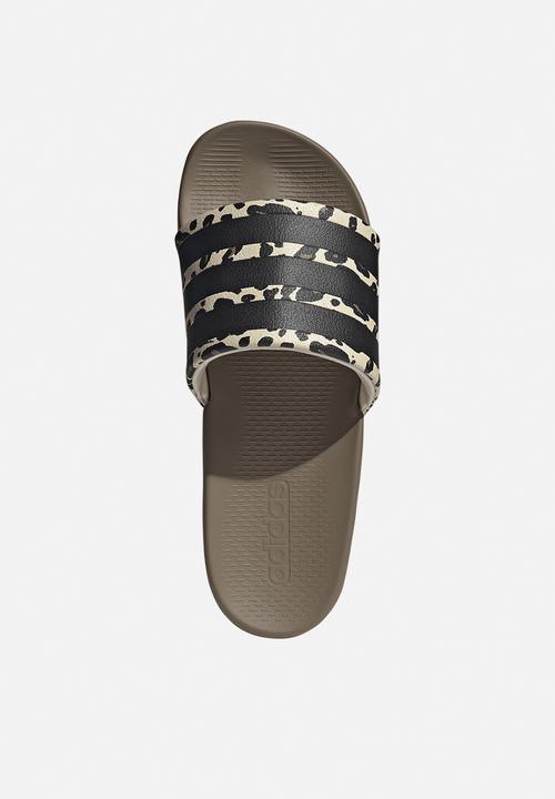adidas Originals - Adilette Comfort 2.0 - Crystal Linen/Core Black/Crystal Linen