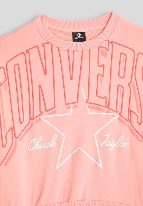 Converse - Cnvg Relaxed Boxy Graphic Crew - Ok Bloomer
