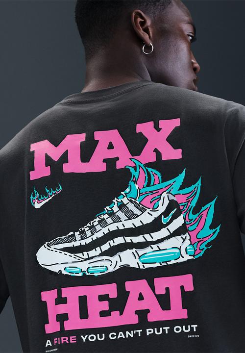 Nike -  NSW Air Max 95 "Max Heat" Max90 T-Shirt - Anthracite/Charcoal/Grey