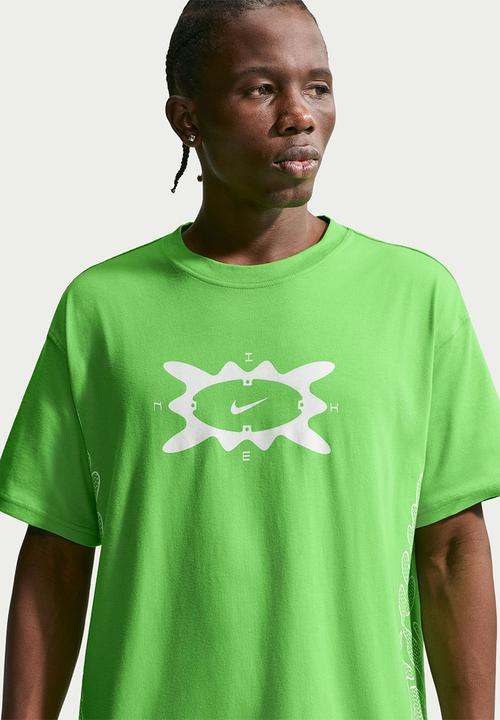Nike - NSW Loose Reflective Cycle Tee  - Mean Green