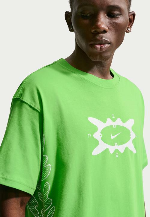 Nike - NSW Loose Reflective Cycle Tee  - Mean Green