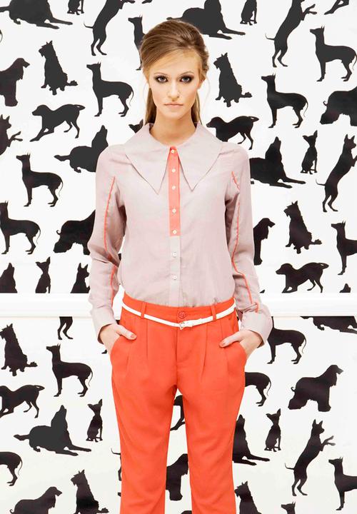 Hermanna Rush - Hermanna Rush - Citymob - St Martine Blouse – Beige Cadmium
