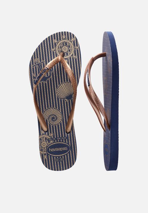 Havaianas - Slim nautical - navy/rose