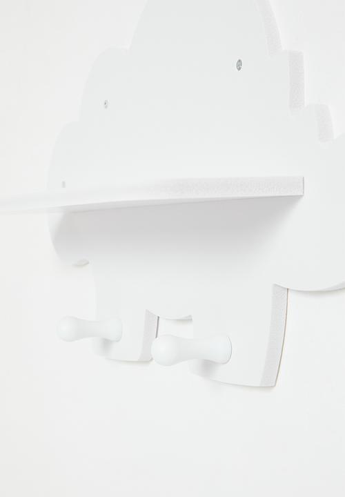 Pop Candy - Dino-shaped floating shelf - white