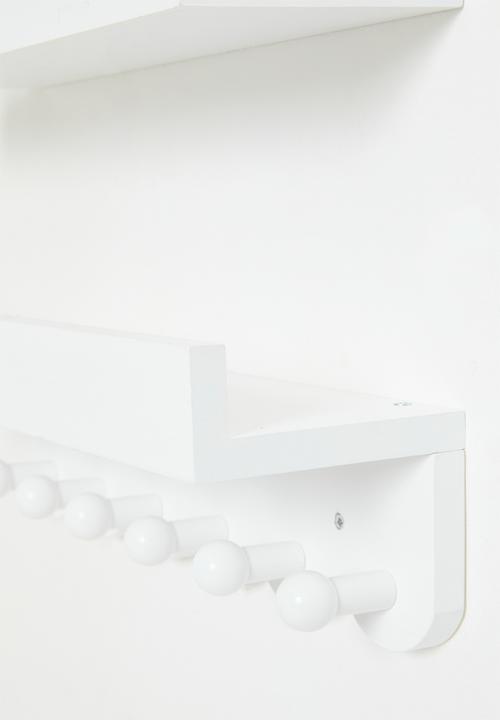 Pop Candy - Scalloped wall shelf - white