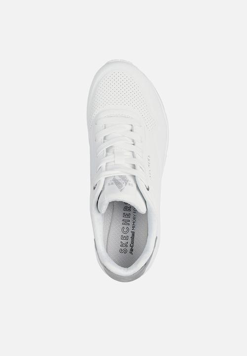 Skechers - UNO WHITE/SILVER
