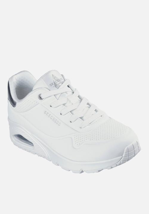 Skechers - UNO WHITE/SILVER