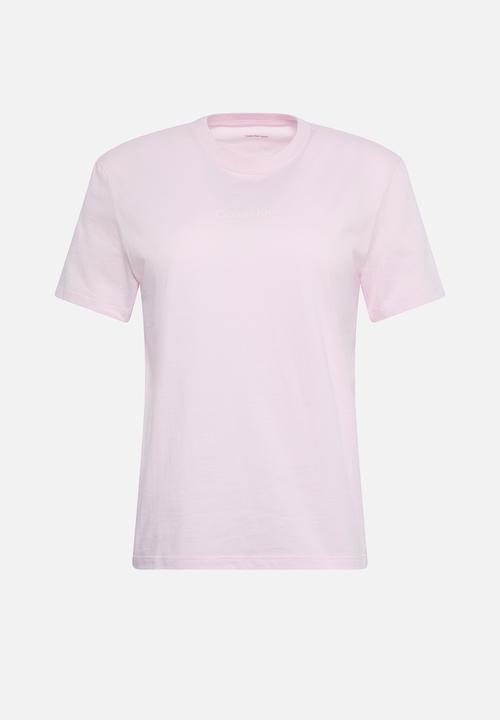 Calvin Klein - Ss multi logo classic tee - cradle pink