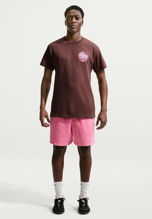 Nike - NSW  Waffle Graphic T-Shirt - Choc Brown/Pink