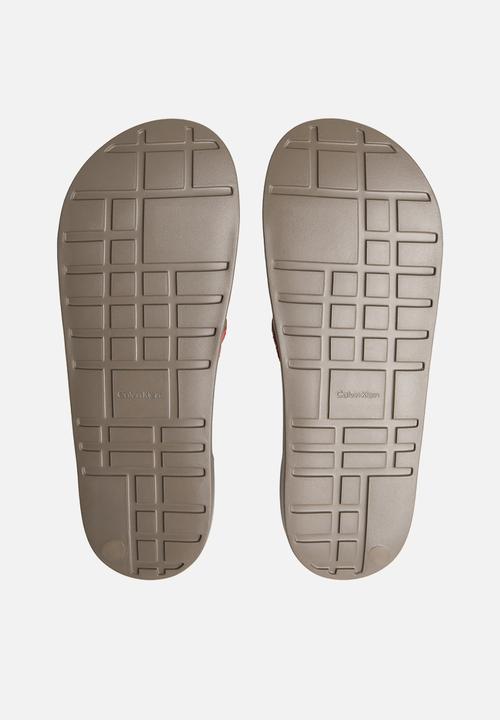 Calvin Klein - Ess Slide Institutional Cv - Morel/Punch Pink
