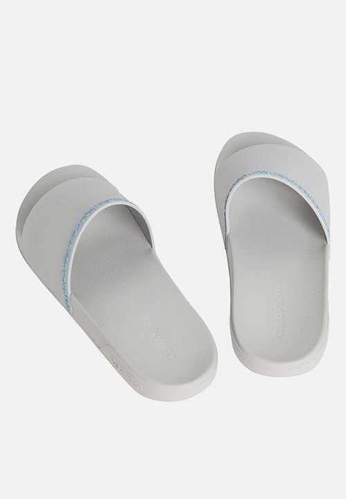 Calvin Klein - Ess Slide Institutional Cv - Harbor Mist/Chillie Blue