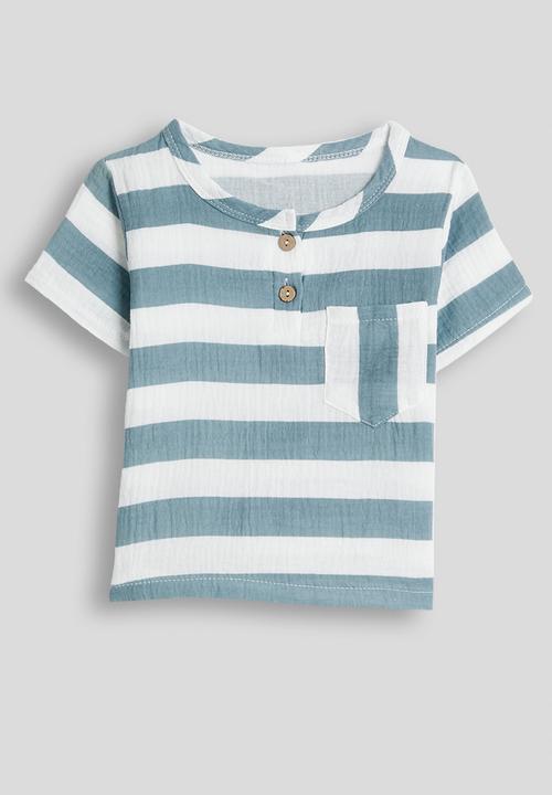 Pop Candy - Candy striped tee & shorts - grey