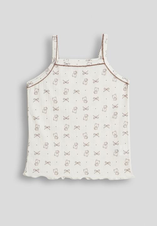Pop Candy - Aop cami and shorts pj set - white