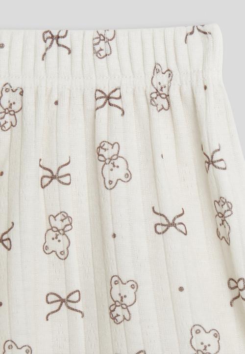 Pop Candy - Aop cami and shorts pj set - white