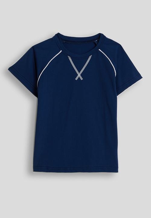 Pop Candy - Coverstitch tee & shorts - dark navy