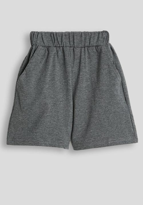Pop Candy - Crew neck tee & shorts - black stripes & grey
