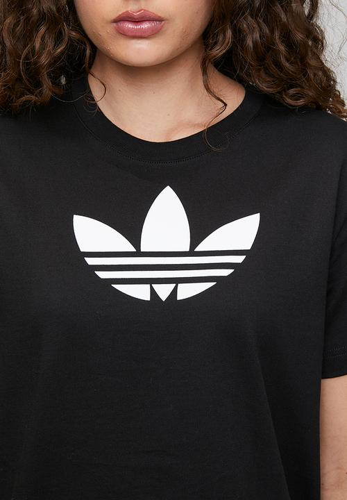 adidas Originals - Trefoil Boxy T W - Black/White