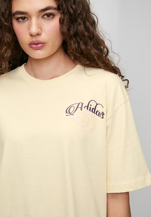 adidas Originals - Ss Flower Tee W - Warm Vanilla