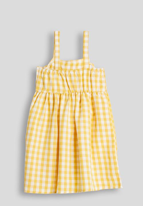 Pop Candy - Bow detail skater dress - yellow gingham