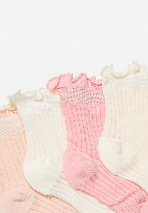 Pop Candy - 4 Pack ribbed crew socks - multi