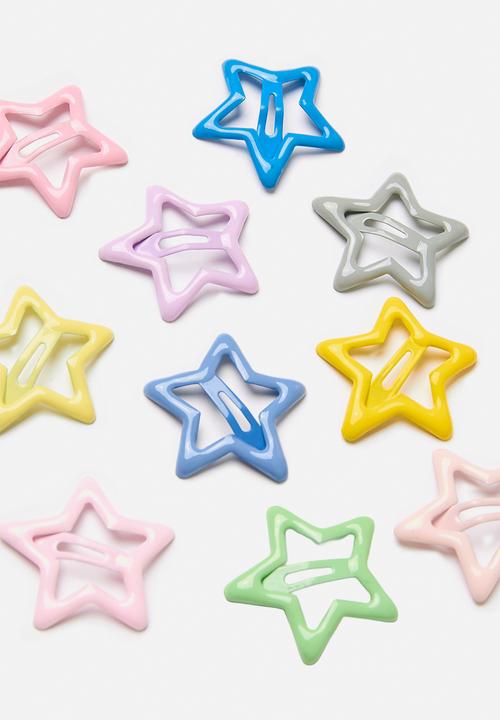 Pop Candy - Star hair barrettes - multi
