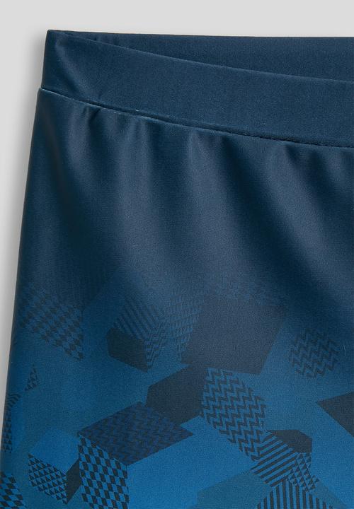 Pop Candy - Cube printed swim shorts - blue gradient