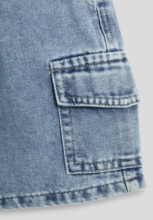Pop Candy - Denim cargo-style shorts - blue